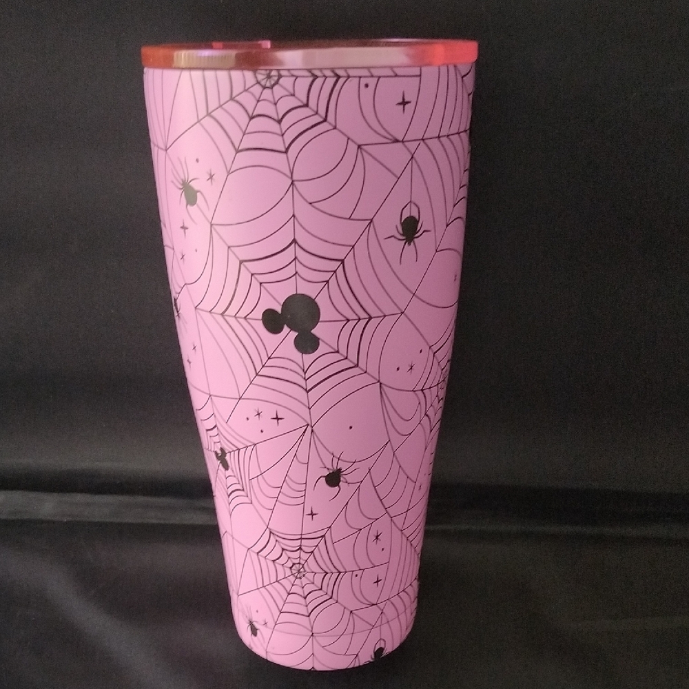 Disney Pink Mickey Mouse Spider Web Tumbler